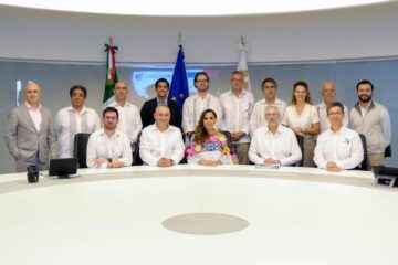 Mara Lezama impulsa alianza con la Unión Europea para transformar el sargazo en energía y desarrollo sustentable.