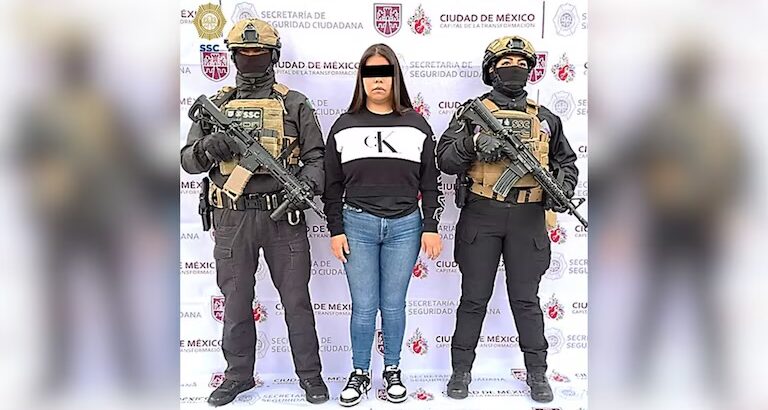 Verónica "N", alias La Jefa, fue identificada como presunta líder de una célula del Cártel de Tláhuac. (FOTO: SSC)