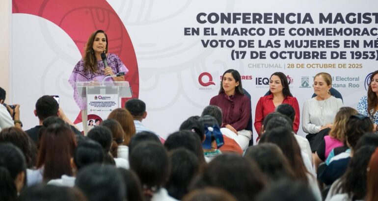 -Fue impartida por la magistrada Eva Barrientos Zepeta en el marco de la conmemoración del Voto de las Mujeres en México