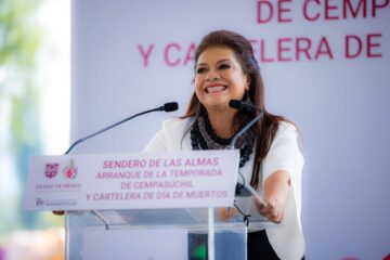 Clara Brugada celebra récord de cempasúchil y anuncia más de 500 actividades por Día de Muertos.