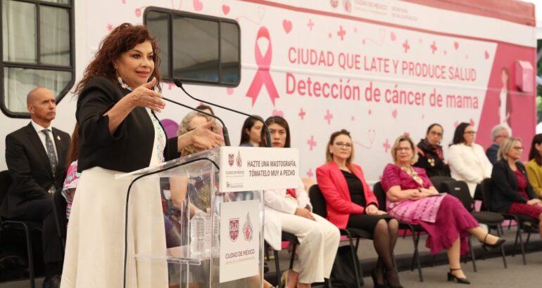 En el marco del Día Internacional de la Lucha Contra el Cáncer de Mama, la Jefa de Gobierno dijo que es necesario que las mujeres tengan un estudio para detectar de manera temprana cualquier problema