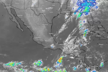 Lluvias sorprenden al sureste de México.
