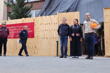 Clara Brugada anuncia que el Gobierno de la Ciudad, en un acto de solidaridad, destinará 18 MDP en la rehabilitación del inmueble afectado por explosión de gas