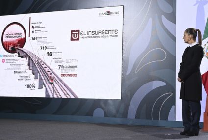 Sheinbaum inaugura tramo Santa Fe-Observatorio del Tren “El Insurgente”