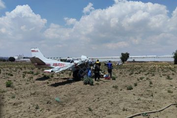 Tres muertos por desplome de avión pequeño en Huejotzingo, Puebla