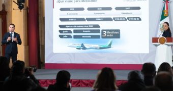 Sheinbaum celebra acumulado de más de 18 millones de pasajeros en el AIFA y de cerca de un millón en Mexicana de Aviación
