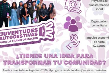 INJUVE destinará apoyos de hasta 25 mil pesos, a 352 colectividades juveniles, en la Ciudad de México