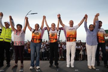 Sheinbaum inaugura Puente Vehicular Nichupté en Cancún, Quintana Roo